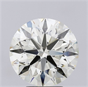 Natural Diamond 4.02 Carats, Round with Excellent Cut, K Color, VVS2 Clarity and Certified by IGI