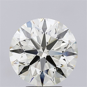 Picture of Natural Diamond 4.02 Carats, Round with Excellent Cut, K Color, VVS2 Clarity and Certified by IGI