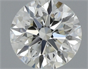 Natural Diamond 0.44 Carats, Round with Excellent Cut, J Color, VVS1 Clarity and Certified by GIA