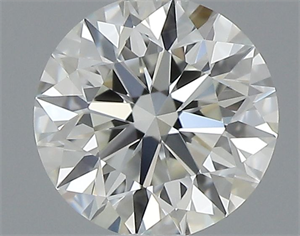 Picture of Natural Diamond 0.44 Carats, Round with Excellent Cut, J Color, VVS1 Clarity and Certified by GIA