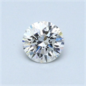 Natural Diamond 0.41 Carats, Round with Very Good Cut, G Color, SI1 Clarity and Certified by GIA