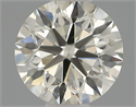 Natural Diamond 0.40 Carats, Round with Excellent Cut, J Color, VS2 Clarity and Certified by IGI