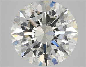 Picture of Natural Diamond 3.01 Carats, Round with Excellent Cut, K Color, SI1 Clarity and Certified by GIA