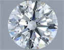 Natural Diamond 1.51 Carats, Round with Excellent Cut, J Color, VS1 Clarity and Certified by IGI