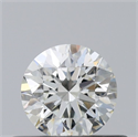 Natural Diamond 0.45 Carats, Round with Excellent Cut, J Color, VVS2 Clarity and Certified by GIA