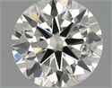 Natural Diamond 0.50 Carats, Round with Excellent Cut, H Color, SI1 Clarity and Certified by IGI