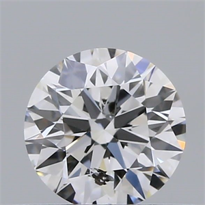 Picture of Natural Diamond 0.41 Carats, Round with Excellent Cut, E Color, I1 Clarity and Certified by GIA