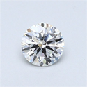 Natural Diamond 0.42 Carats, Round with Excellent Cut, G Color, VS2 Clarity and Certified by GIA