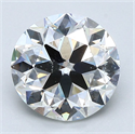 Natural Diamond 2.50 Carats, Round with Very Good Cut, H Color, SI2 Clarity and Certified by GIA