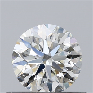 Picture of Natural Diamond 0.46 Carats, Round with Excellent Cut, J Color, VVS1 Clarity and Certified by GIA