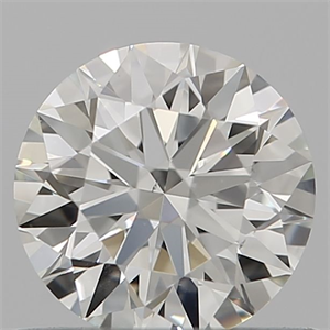 Picture of Natural Diamond 0.57 Carats, Round with Excellent Cut, J Color, VS2 Clarity and Certified by GIA