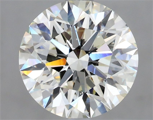 Picture of Natural Diamond 2.19 Carats, Round with Excellent Cut, J Color, VS2 Clarity and Certified by GIA