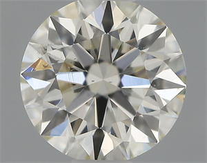 Picture of Natural Diamond 0.53 Carats, Round with Excellent Cut, I Color, VS2 Clarity and Certified by IGI