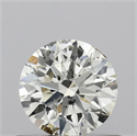 Natural Diamond 0.53 Carats, Round with Excellent Cut, I Color, SI2 Clarity and Certified by IGI