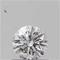 Natural Diamond 0.40 Carats, Round with Excellent Cut, E Color, I1 Clarity and Certified by GIA