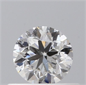 Natural Diamond 0.40 Carats, Round with Very Good Cut, F Color, SI2 Clarity and Certified by GIA