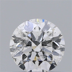 Picture of Natural Diamond 0.40 Carats, Round with Excellent Cut, E Color, I1 Clarity and Certified by GIA