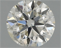 Natural Diamond 0.40 Carats, Round with Excellent Cut, I Color, I1 Clarity and Certified by IGI