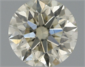 Natural Diamond 0.43 Carats, Round with Excellent Cut, K Color, SI1 Clarity and Certified by IGI