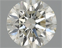 Natural Diamond 0.42 Carats, Round with Excellent Cut, I Color, VS2 Clarity and Certified by IGI