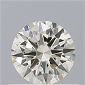 Natural Diamond 0.40 Carats, Round with Excellent Cut, K Color, VVS2 Clarity and Certified by IGI