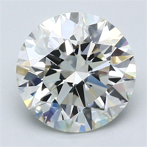 Picture of Natural Diamond 2.58 Carats, Round with Excellent Cut, J Color, VVS2 Clarity and Certified by GIA