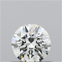 Natural Diamond 0.41 Carats, Round with Excellent Cut, H Color, VVS1 Clarity and Certified by IGI