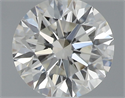 Natural Diamond 0.44 Carats, Round with Excellent Cut, J Color, VVS2 Clarity and Certified by GIA