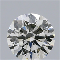 Natural Diamond 0.40 Carats, Round with Excellent Cut, H Color, SI1 Clarity and Certified by IGI