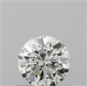 Natural Diamond 0.50 Carats, Round with Excellent Cut, H Color, VS1 Clarity and Certified by IGI