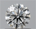 Natural Diamond 0.50 Carats, Round with Excellent Cut, G Color, SI1 Clarity and Certified by IGI