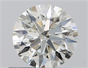 Natural Diamond 0.53 Carats, Round with Very Good Cut, I Color, VS2 Clarity and Certified by GIA