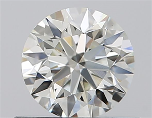 Picture of Natural Diamond 0.53 Carats, Round with Very Good Cut, I Color, VS2 Clarity and Certified by GIA