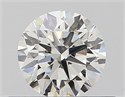 Natural Diamond 0.40 Carats, Round with Excellent Cut, J Color, VVS2 Clarity and Certified by GIA