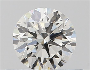 Picture of Natural Diamond 0.40 Carats, Round with Excellent Cut, J Color, VVS2 Clarity and Certified by GIA