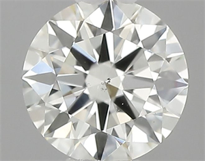 Picture of Natural Diamond 0.50 Carats, Round with Excellent Cut, K Color, VS2 Clarity and Certified by GIA