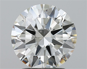 Picture of Natural Diamond 2.00 Carats, Round with Excellent Cut, H Color, IF Clarity and Certified by IGI