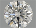 Natural Diamond 0.41 Carats, Round with Excellent Cut, G Color, SI2 Clarity and Certified by IGI