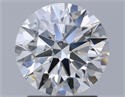 Natural Diamond 1.85 Carats, Round with Excellent Cut, H Color, VVS1 Clarity and Certified by GIA