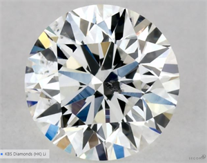 Picture of Natural Diamond 0.40 Carats, Round with Very Good Cut, H Color, SI2 Clarity and Certified by GIA