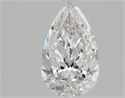 Natural Diamond 0.85 Carats, Pear with  Cut, E Color, VS1 Clarity and Certified by GIA