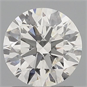 Natural Diamond 1.70 Carats, Round with Excellent Cut, H Color, SI1 Clarity and Certified by GIA