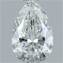 Natural Diamond 1.01 Carats, Pear with  Cut, E Color, VVS2 Clarity and Certified by GIA