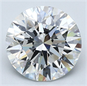 Natural Diamond 2.52 Carats, Round with Excellent Cut, E Color, VS1 Clarity and Certified by GIA