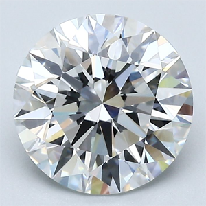 Picture of Natural Diamond 2.52 Carats, Round with Excellent Cut, E Color, VS1 Clarity and Certified by GIA