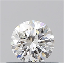 Natural Diamond 0.40 Carats, Round with Excellent Cut, F Color, SI2 Clarity and Certified by GIA