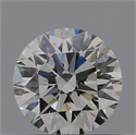 Natural Diamond 0.52 Carats, Round with Excellent Cut, J Color, SI1 Clarity and Certified by GIA