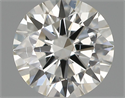 Natural Diamond 0.55 Carats, Round with Excellent Cut, H Color, SI1 Clarity and Certified by IGI