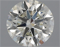 Natural Diamond 2.06 Carats, Round with Excellent Cut, J Color, SI1 Clarity and Certified by GIA