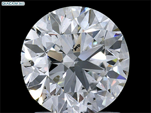 Picture of Natural Diamond 1.76 Carats, Round with Very Good Cut, D Color, SI1 Clarity and Certified by GIA